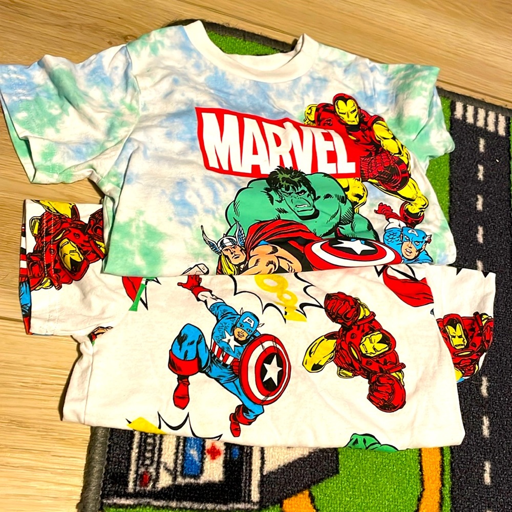 3/$15 - TWO marvel superhero shirts